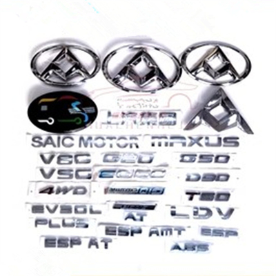 علامة مركبة فضية لوغوتي للسيارة SAIC Maxus V80